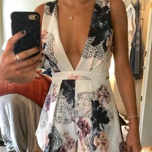 peonies please floral romper